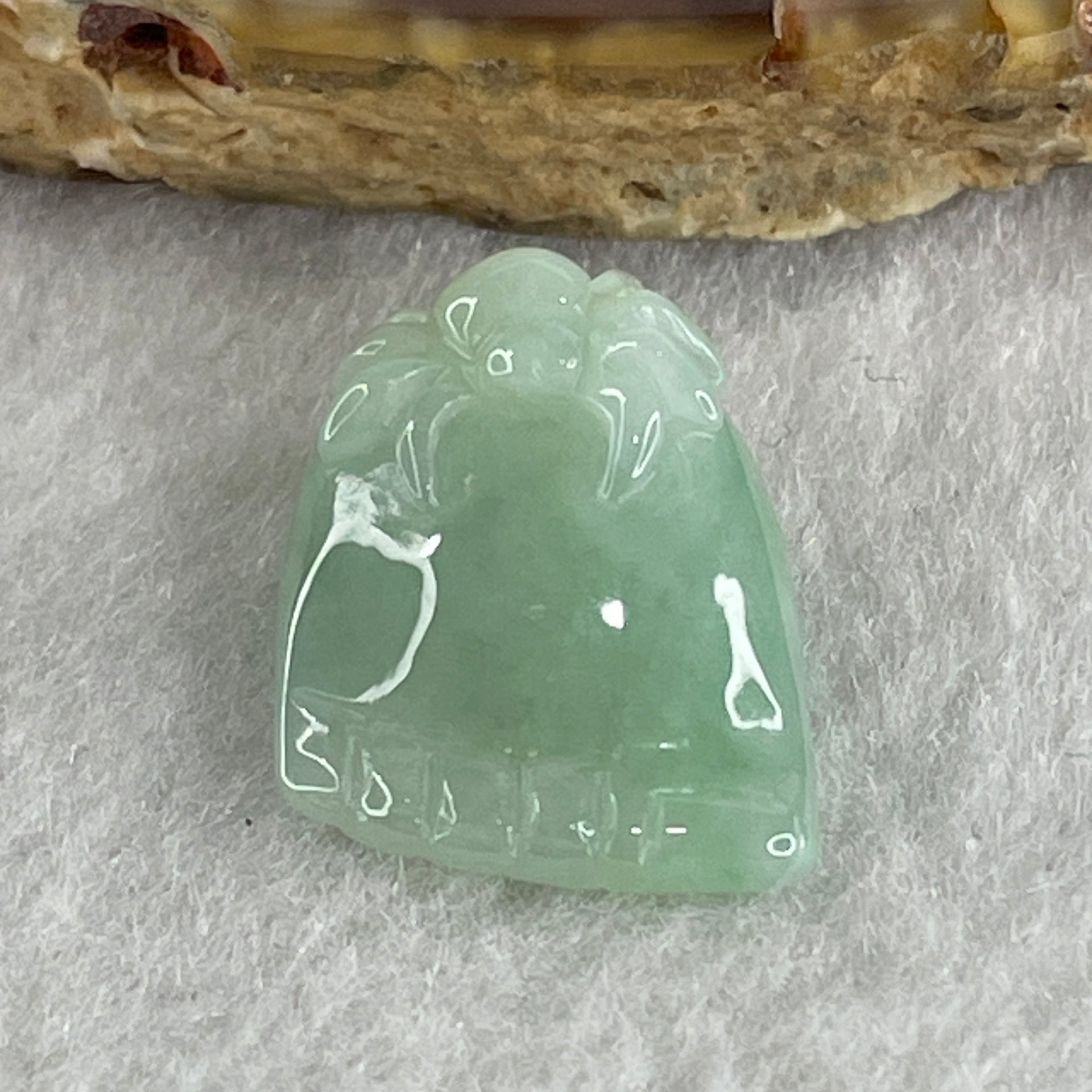 Natural Type A Green Jadeite Spider on Foot Charm Pendant 3.47g 19.2 by 14.0 by 9.0mm - Huangs Jadeite and Jewelry Pte Ltd