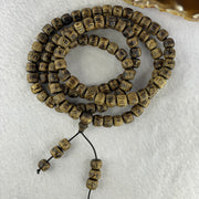 Natural Wild Vietnam Lu Qi Nan Agarwood Beads Necklace 31.70g 80cm 9.1mm 108 + 6 Beads - Huangs Jadeite and Jewelry Pte Ltd