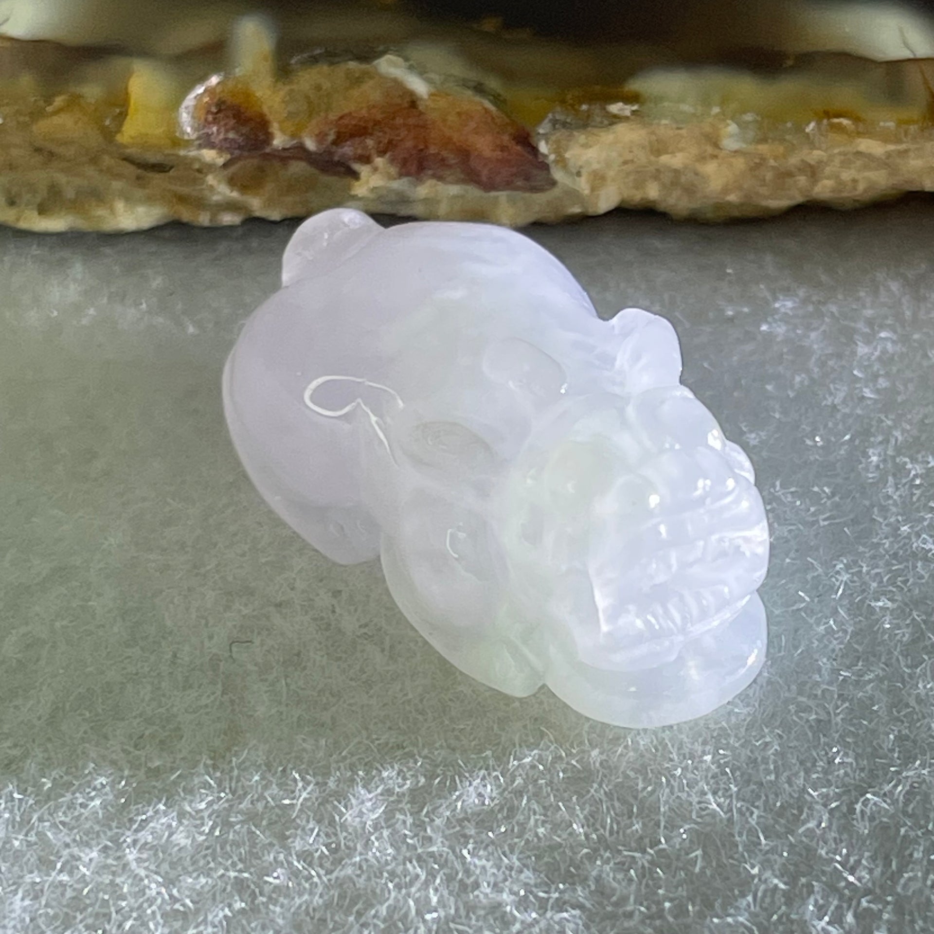 Type A Full Lavender Jadeite Pixiu Pendant Charm 5.95g 23.8 by 12.8 by 10.7mm - Huangs Jadeite and Jewelry Pte Ltd