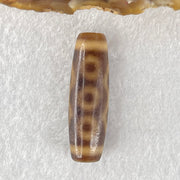 Natural Powerful Tibetan Old Oily Agate 6 Eye with 4 Eye Vajra Dzi Bead Heavenly Master (Tian Zhu) 六眼加四眼金刚杵天诛 8.17g 37.9 by 11.7mm - Huangs Jadeite and Jewelry Pte Ltd