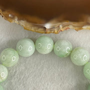 Type A Light Green Jadeite Beads Bracelet 66.03g 17cm 14.0mm 16 Beads (Some Internal and External Lines) - Huangs Jadeite and Jewelry Pte Ltd