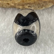 Natural Powerful Tibetan Old Oily Agate Tiger Tooth Daluo Dzi Bead Heavenly Master (Tian Zhu) 2.20g 14.0 by 10.3mm - Huangs Jadeite and Jewelry Pte Ltd