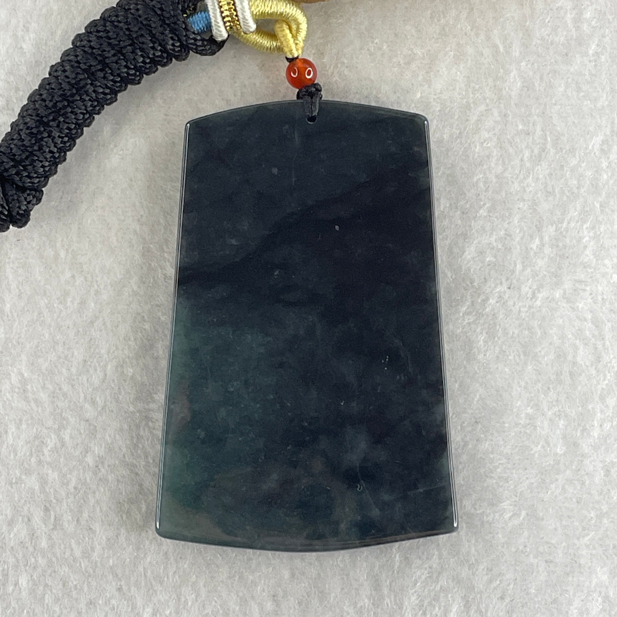 Natural Type A Wuji Grey with Blueish Green Jadeite Buddha on Shan Shui & Gui Ren Pendant | (51.77g | 62.0 x 40.8 x 7.8mm | Joy, Infinite Wealth & Noble Benefactor Anchor, Feng Shui Sovereign Masterpiece) - Huangs Jadeite and Jewelry Pte Ltd