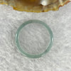 Type A Icy Blueish Green Jade Ring 1.17g 2.9 by 2.4 mm US 8.5/ HK 19 (External Line) - Huangs Jadeite and Jewelry Pte Ltd