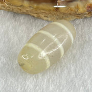 Natural Powerful Tibetan Old Oily Agate 3-Lines Dzi Bead Heavenly Master (Tian Zhu) 三行天诛 3.03g 19.9 by 10.3mm - Huangs Jadeite and Jewelry Pte Ltd