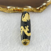 Natural Powerful Tibetan Old Oily Agate Dragon Dzi Bead Heavenly Master (Tian Zhu) 龙天珠 17.78g 59.5 by 14.2mm - Huangs Jadeite and Jewelry Pte Ltd