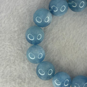 Natural Aquamarine Beads Bracelet 81.94g 19cm 16.2mm 14 Beads - Huangs Jadeite and Jewelry Pte Ltd