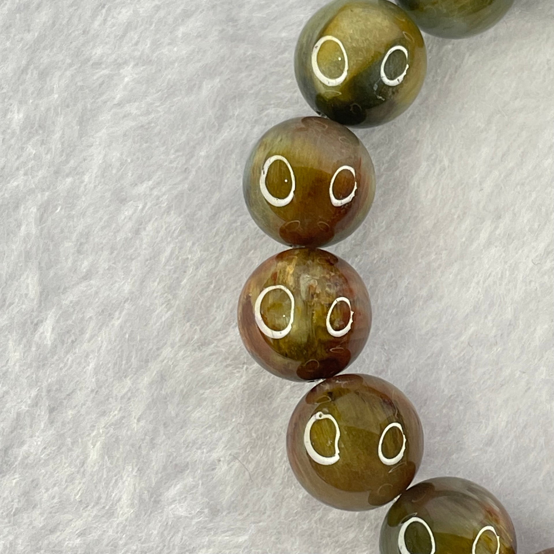 Good Grade Natural Blue Rutilated Quartz Bracelet 40.11g 18cm 12.0mm 18 Beads - Huangs Jadeite and Jewelry Pte Ltd