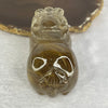 Natural Copper Rutilated Quartz Pixiu 貔貅 Display 234.65g by 79.5 by 43.0 by 42.5mm - Huangs Jadeite and Jewelry Pte Ltd