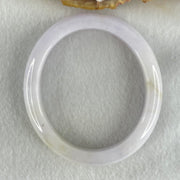 Type A Light Lavender Jadeite Oval Bangle 42.61g Internal Diameter 53.9mm 11.6 by 7.5mm (Very Slight Internal Line) - Huangs Jadeite and Jewelry Pte Ltd
