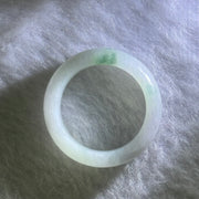 Type A Light Lavender Green with Blueish Green Patch Jadeite Ring 3.71g 5.5 by 3.7mm US8.25 HK18 - Huangs Jadeite and Jewelry Pte Ltd