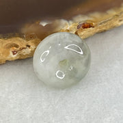 Type A Icy Wuji Grey Jadeite Ping An Kou Donut Charm Pendant 2.77g 13.8 by 7.0mm - Huangs Jadeite and Jewelry Pte Ltd