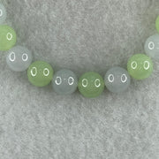 Type A Green and Lavender Jadeite Beads Bracelet 27.26g 16.5cm 9.0mm 22 Beads - Huangs Jadeite and Jewelry Pte Ltd
