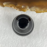 Natural Black Obsidian Mini Hulu Display 12.92g 29.2 by 20.6mm - Huangs Jadeite and Jewelry Pte Ltd