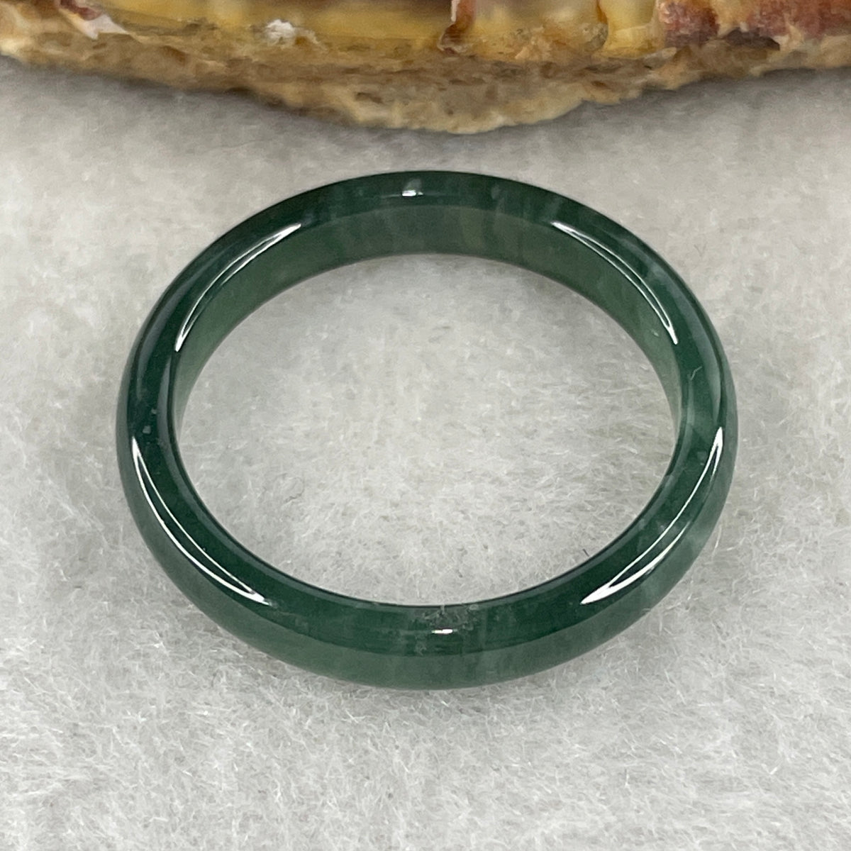 Natural Type A Blueish-Green Jadeite Ring | 3.9 by 2.5mm Flawless Ocean Jade Full-Eternity Band (1.89g | US 9.8 / HK 22 | Perfect) - Huangs Jadeite and Jewelry Pte Ltd