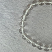 Natural Clear Quartz Bracelet 天然白水晶手链 18.78g 16.5cm 8.4mm 24 Beads - Huangs Jadeite and Jewelry Pte Ltd