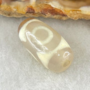 Natural Powerful Tibetan Old Oily Agate 3 Eyes Dzi Bead Heavenly Master (Tian Zhu) 三眼天诛 3.10g 19.4 by 10.4mm - Huangs Jadeite and Jewelry Pte Ltd