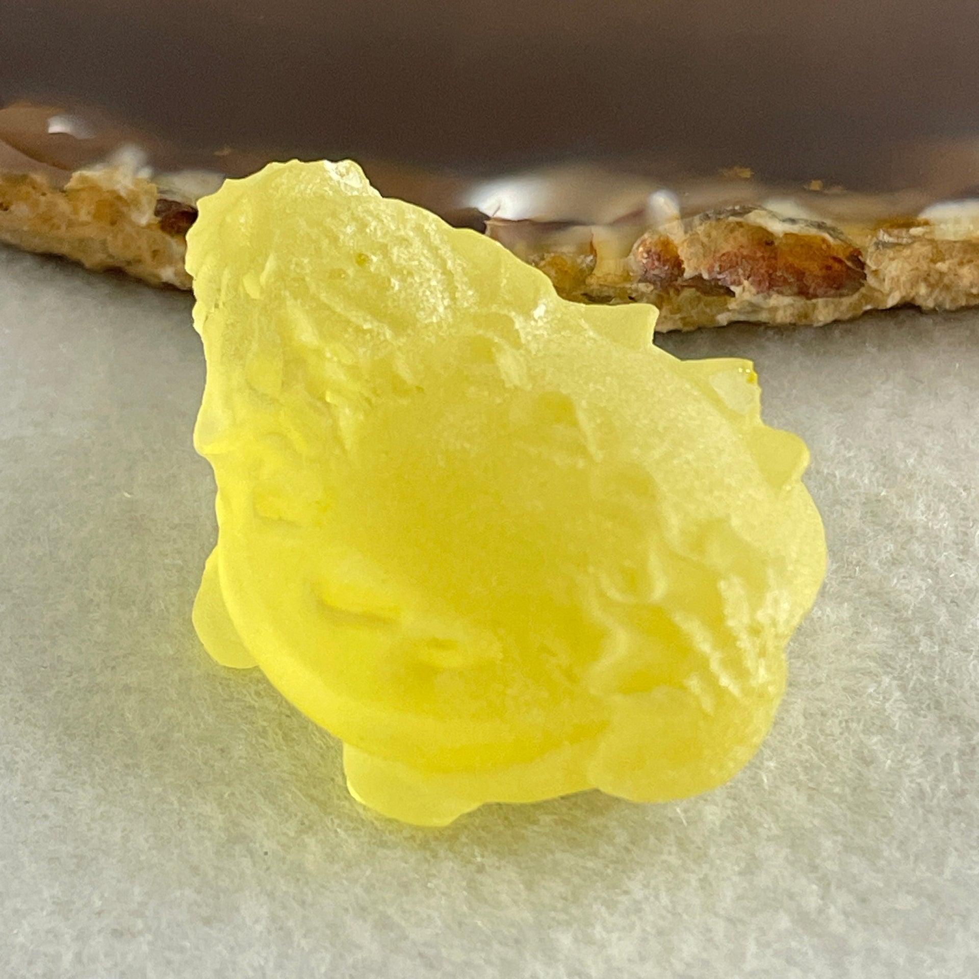 Natural Sulfur Golden Turtle Dragon Display 29.60g 42.7 by 30.3 by 22.3mm - Huangs Jadeite and Jewelry Pte Ltd