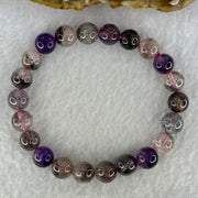 Natural Super 7 Beads Bracelet 23.17g 17cm 9.3mm 22 Beads - Huangs Jadeite and Jewelry Pte Ltd