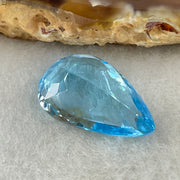 Natural Sky Blue Topaz Teardrop Shape 11.62ct 19.4 by 12.3 by 6.8mm - Huangs Jadeite and Jewelry Pte Ltd