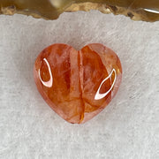 Natural Ferruginous Quartz Heart Shape Charm 1.81g 13.0 by 14.3 by 6.6mm - Huangs Jadeite and Jewelry Pte Ltd