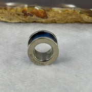 14.0mm Meteorite in Titanium Pendent / Charm (Blue Color) 3.26g 9.0 by 14.4mm - Huangs Jadeite and Jewelry Pte Ltd