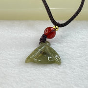 Type A Green Jadeite Mini Fertility Flower Pendant 3.06g 18.7 by 16.2 by 3.0mm - Huangs Jadeite and Jewelry Pte Ltd