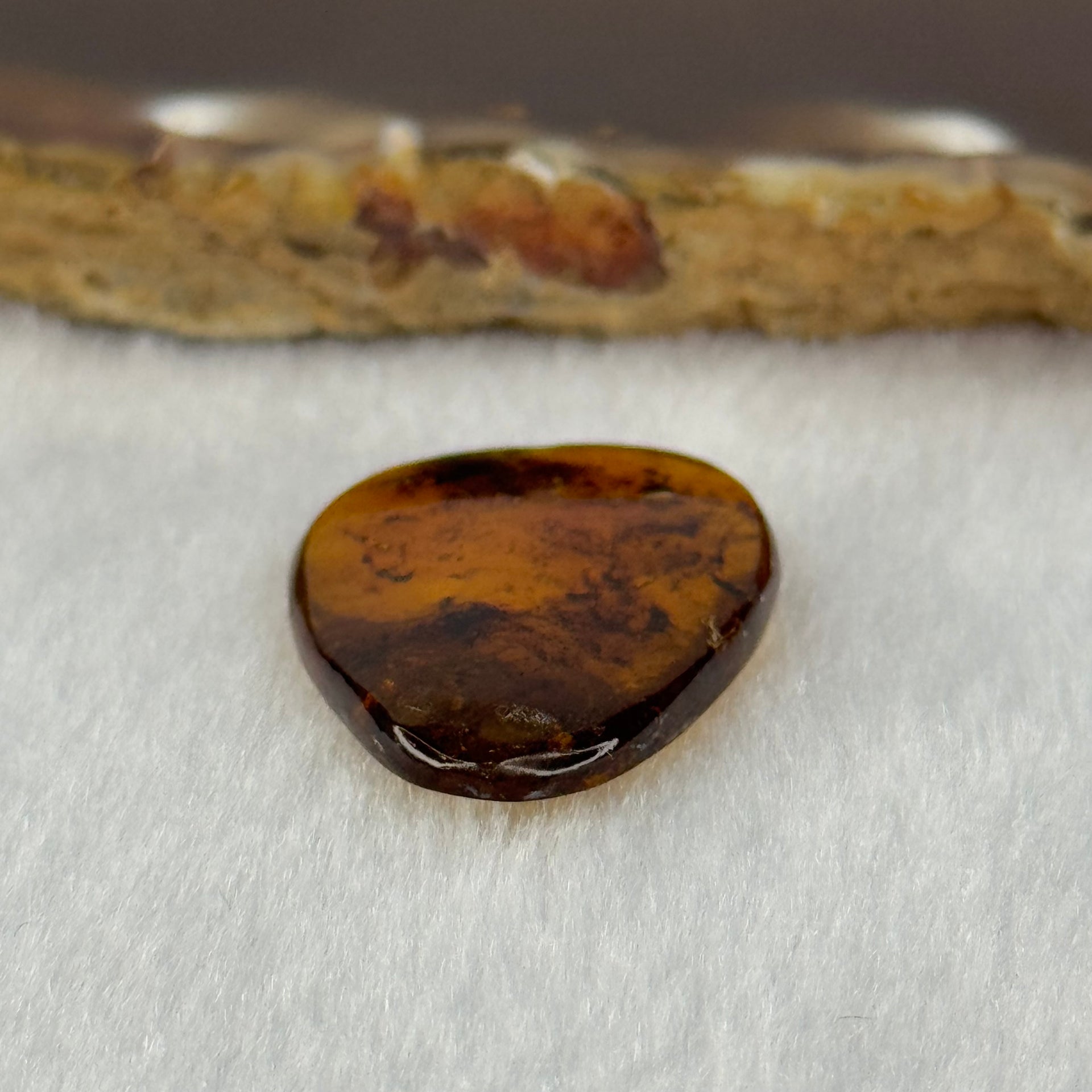 Natural Amber for Setting 1.30g 27.4 by 19.6 by 4.0mm - Huangs Jadeite and Jewelry Pte Ltd