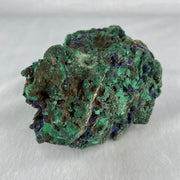Natural Azurite with Wooden Stand Display 688.5g 180.0 by 99.6 by 120.0mm - Huangs Jadeite and Jewelry Pte Ltd