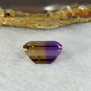 Natural Faceted Ametrine Parallelogram Shape 14.34ct 16.3 by 12.6 by 9.2mm - Huangs Jadeite and Jewelry Pte Ltd