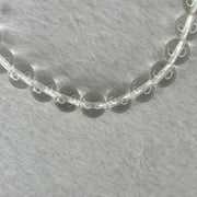 Natural Clear Quartz Bracelet 天然白水晶手链 18.78g 16.5cm 8.4mm 24 Beads - Huangs Jadeite and Jewelry Pte Ltd