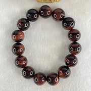 Natural Red Tiger's Eye Quartz Beads Bracelet 59.15g 16.5cm 14.2mm 15 Beads - Huangs Jadeite and Jewelry Pte Ltd