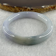 Type A Light to Faint Lavender with Dark Green Piao Hua Jadeite Bangle Internal Diameter 50.9mm 40.08g 9.9 by 8.6mm (Very Slight Internal Lines ) - Huangs Jadeite and Jewelry Pte Ltd