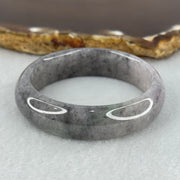Baby Kids Type A Semi Icy Wuji Grey Jadeite Bangle Internal Diameter 40.1mm 25.02g 11.6 by 6.2mm (Fine Internal Lines) - Huangs Jadeite and Jewelry Pte Ltd