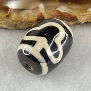 Natural Powerful Tibetan Old Oily Agate Double Bodhi Tree Dzi Bead Heavenly Master (Tian Zhu) 菩提树天珠 5.02g 17.7 by 13.6mm - Huangs Jadeite and Jewelry Pte Ltd