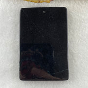 Type A Opaque Black Omphacite Jadeite Jesus Christ Pendant 40.65g 58.6 by 39.3 by 8.2mm - Huangs Jadeite and Jewelry Pte Ltd