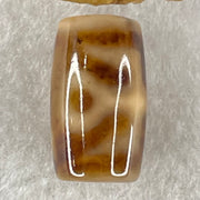 Natural Powerful Tibetan Old Oily Agate Patina Guiren Tairen Human Dzi Bead Totem Amulet Heavenly Master (Tian Zhu) 贵人天诛 4.87g 19.6 by 11.7mm - Huangs Jadeite and Jewelry Pte Ltd