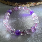 Above Average Grade Natural Super 7 Crystal Beads Bracelet 天然超级七水晶珠手链 21.93g 16cm 9.2mm 21 Beads - Huangs Jadeite and Jewelry Pte Ltd