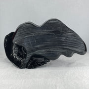 Black Stone Eagle with Pond Display 1,392.2g 270.0 by 165.0 by 190.0mm - Huangs Jadeite and Jewelry Pte Ltd