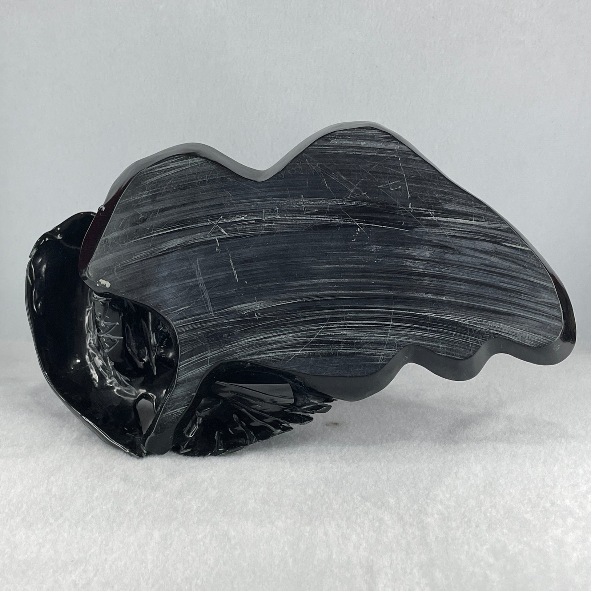 Black Stone Eagle with Pond Display 1,392.2g 270.0 by 165.0 by 190.0mm - Huangs Jadeite and Jewelry Pte Ltd