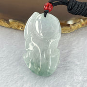 Type A Lavender Green Jadeite Pixiu Pendant 25.44g 42.1 by 24.5 by 12.5mm - Huangs Jadeite and Jewelry Pte Ltd