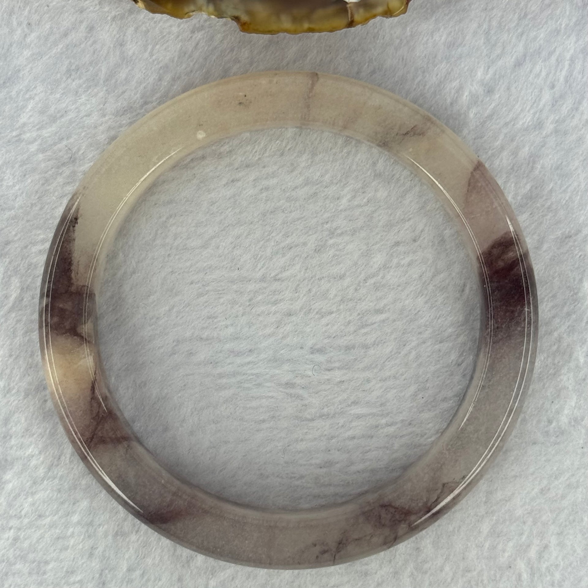 Purple with Dark Purple Piao Hua Quartzite Jade Bracelet Internal Diameter 天然水沫玉手镯 58.2mm 52.36g 12.8 by 9.0mm - Huangs Jadeite and Jewelry Pte Ltd