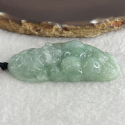 Natural Type A Green Jadeite Cai Shen Ye God of Fortune Pendant 40.74g 61.2 by 30.7 by 11.8mm - Huangs Jadeite and Jewelry Pte Ltd