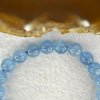 Natural Aquamarine Bracelet 天然海蓝宝石手链 19.74g 16cm 8.8mm 22 Beads - Huangs Jadeite and Jewelry Pte Ltd