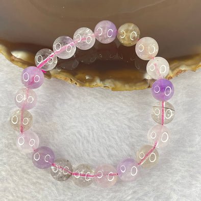 Natural super 7 Crystal Bracelet 24.84g 9.9mm 20beads - Huangs Jadeite and Jewelry Pte Ltd