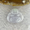 Type A Lavender Green Jadeite Milo Buddha 5.39g 26.2 by 23.5 by 5.8mm - Huangs Jadeite and Jewelry Pte Ltd