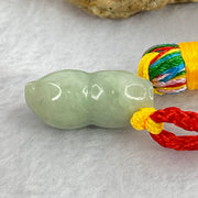 Type A Green Jadeite Peanut Charm Display 10.72g 24.4 by 11.5 by 11.3mm - Huangs Jadeite and Jewelry Pte Ltd