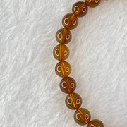 Natural Cognac Amber Beads Bracelet 4.17g 15cm 6.6mm 27 Beads - Huangs Jadeite and Jewelry Pte Ltd