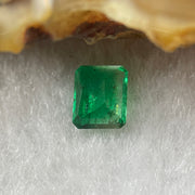 Natural Colombia Green Emerald (Beryl) Cut-Cornered Rectangular step cut 0.75ct 6.4 by 5.2 by 2.8mm - Huangs Jadeite and Jewelry Pte Ltd