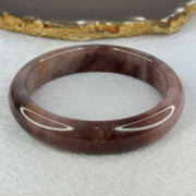 Transparent Dark Purple with Yellow Quartzite Jade Bangle 天山玉手镯 Internal Diameter 62.0mm 55.90g 14.8 by 8.8mm - Huangs Jadeite and Jewelry Pte Ltd